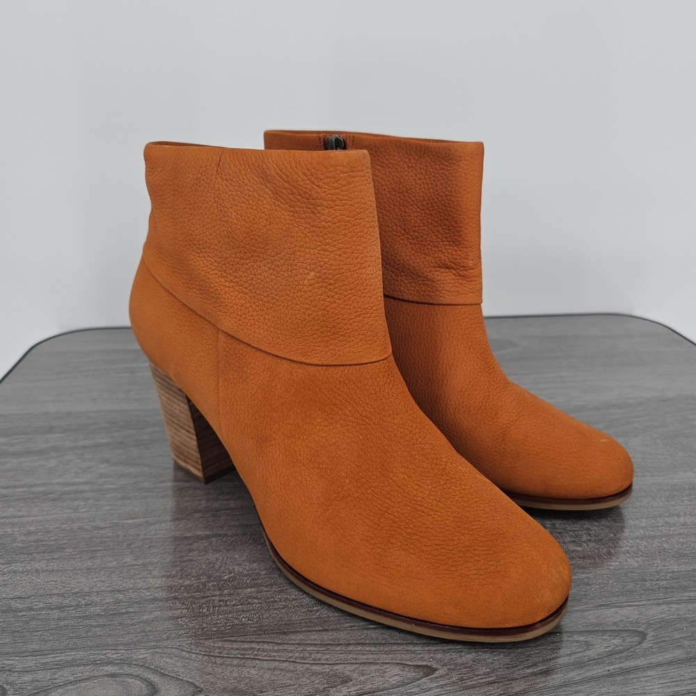 Cole Haan Cassidy Heeled Ankle Boots Womens Size 11‎ B Color Camello